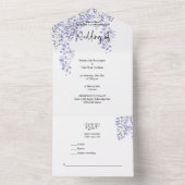 All-in-One Waterverf Wisteria Uitnodiging (Binnen)