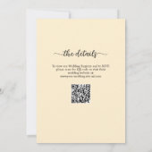 All in One We besloten op Forever QR Code Wedding Kaart (Achterkant)