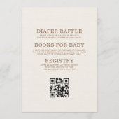 All in One We Can Bearly Wait Baby Shower Kaart (Achterkant)