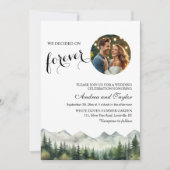 All in One We decided on Forever Photo Wedding Kaart (Voorkant)