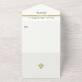 All-in-One Weddenschappelijke Uitnodiging Eenvoudi (Buitenkant)