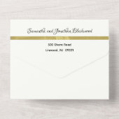 All-in-One Weddenschappelijke Uitnodiging Eenvoudi (Achterkant)