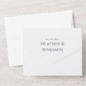 All in one Wedding Invitation Template All In One Uitnodiging (Achterkant)