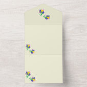 All-in-One Wedding InviteTulips All In One Uitnodiging (Binnen)