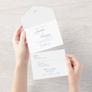 All in One Wedding Nodig uit voor een bruiloft met Uitnodiging