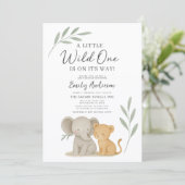 All in One Wild One Baby Shower Kaart (Staand voorkant)