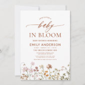 All in One Wildflower Baby in Bloom Shower Kaart (Voorkant)