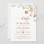 All in One Wildflower Baby in Bloom Shower Kaart (Voorkant)