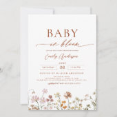 All in One Wildflower Baby in Bloom Shower Kaart (Voorkant)