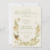 All in One Wildflower Daisy Baby shower Uitnodigin Kaart (Voorkant)