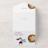 All-in-One Wine Bruids Douche Uitnodigingen (Buitenkant)