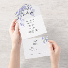 All-in-One Wisteria Watercolor Uitnodiging