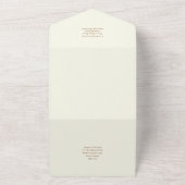 All Inclusive BOHO Pampas Grass Wedding RSVP In One Uitnodiging (Buitenkant)