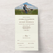 All Inclusive Cream FOTO Trouw RSVP All In One Uitnodiging (Binnen)