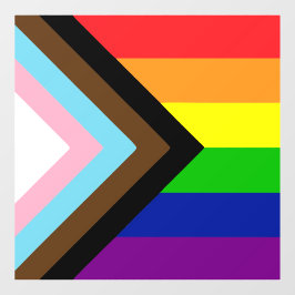 ALL INCLUSIVE REGENBOOGVLAG RAAMSTICKER