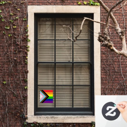 ALL INCLUSIVE REGENBOOGVLAG RAAMSTICKER (Huis Raam)