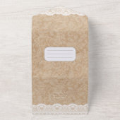 All Inclusive Rustieke Paarse Wisteria Kant Bruilo In One Uitnodiging (Buitenkant)