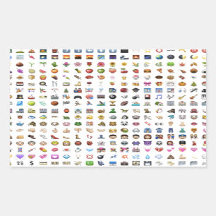 All iPhone / iOS emojis Rechthoekige Sticker