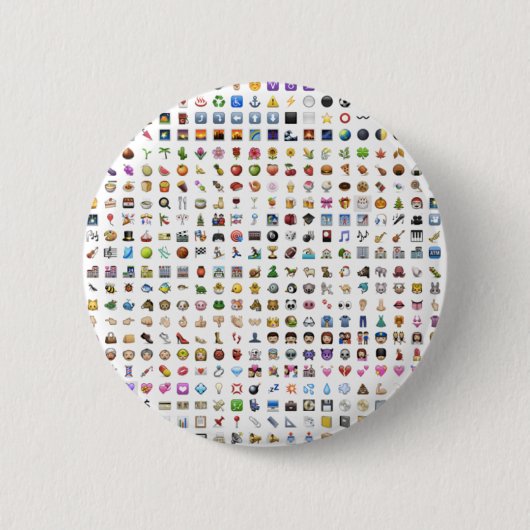 All iPhone / iOS emojis Ronde Button 5,7 Cm (Voorkant)