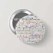 All iPhone / iOS emojis Ronde Button 5,7 Cm (Voorkant /achterkant)