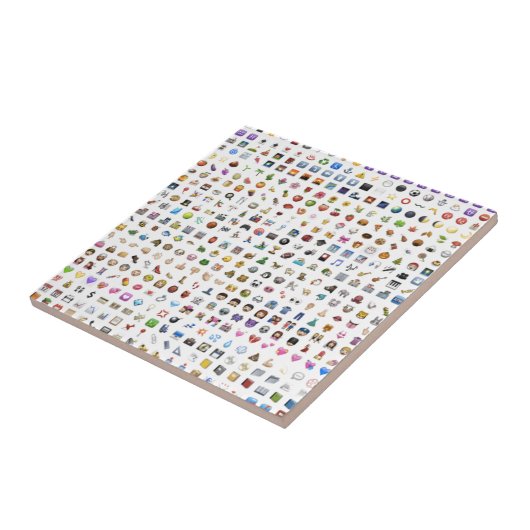 All iPhone / iOS emojis Tegeltje (Zijkant)