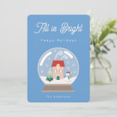 All is bright bedankkaart (Staand voorkant)