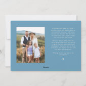 All Is Bright Denim Blue Multi Photo Holiday Card Feestdagenkaart (Achterkant)