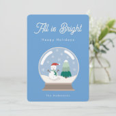 All is bright feestdagenkaart (Staand voorkant)