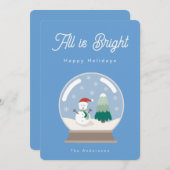 All is bright feestdagenkaart (Voorkant / Achterkant)