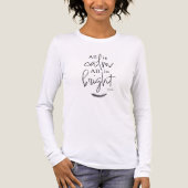 All is Calm All is Bright Holiday Christmas Tri-Blend Shirt (Voorkant volledig)