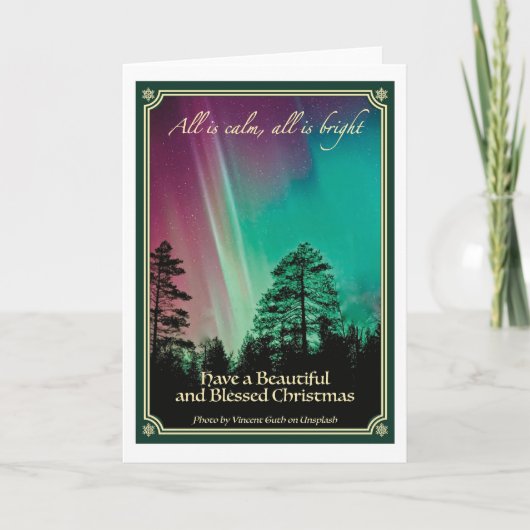 All is calm, all is bright kaart (Voorkant)