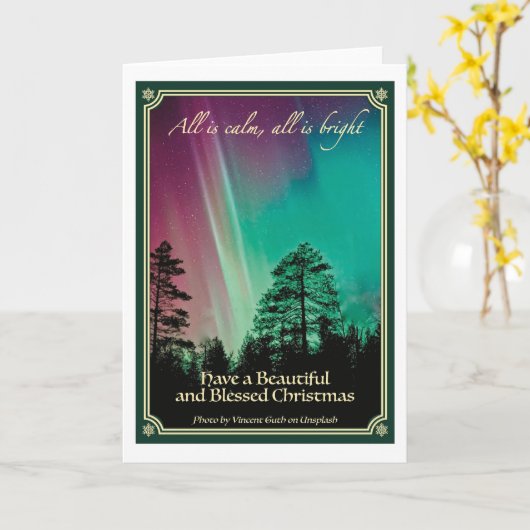 All is calm, all is bright kaart (Gele Bloem)