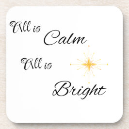 All is Calm All is Bright op een  Bier Onderzetter