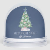 All is Calm  Family Christmas Photo Snow Globe Sneeuwbol (Voorkant)
