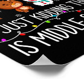 All Is Calm Fun Xmas Middle School Christmas Seaso Poster (Hoek)