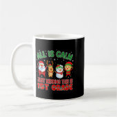 All Is Calm Funny Xmas First Grade Christmas Seaso Koffiemok (Links)
