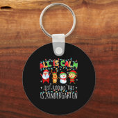 All Is Calm Funny Xmas Kindergarten Christmas Seas Sleutelhanger (Voorkant)