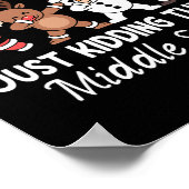 All Is Calm Just Kidding Middelbare School Kerstma Poster (Hoek)