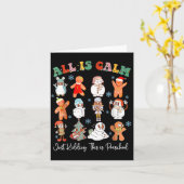 All Is Calm Just Kidding This Is Kindergarten Chri Kaart (Gele Bloem)