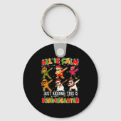 All Is Calm Just Kidding This Is Kindergarten Chri Sleutelhanger (Voorkant)