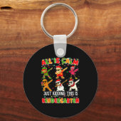 All Is Calm Just Kidding This Is Kindergarten Chri Sleutelhanger (Voorkant)