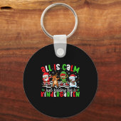 All Is Calm Just Kidding This Is Kindergarten Chri Sleutelhanger (Voorkant)