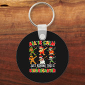 All Is Calm Just Kidding This Is Kindergarten Chri Sleutelhanger (Voorkant)