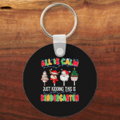 All Is Calm Just Kidding This Is Kindergarten Chri Sleutelhanger (Voorkant)