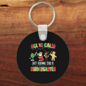 All Is Calm Just Kidding This Is Kindergarten Chri Sleutelhanger (Voorkant)