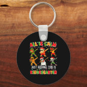 All Is Calm Just Kidding This Is Kindergarten Chri Sleutelhanger (Voorkant)