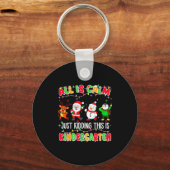All Is Calm Just Kidding This Is Kindergarten Chri Sleutelhanger (Voorkant)