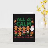 All Is Calm Just Kidding This Is Kindergarten Ging Kaart (Gele Bloem)