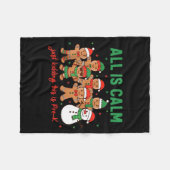 All Is Calm Just Kidding This Is Pre-k Preschool T Fleece Deken (Voorkant (Horizontaal))