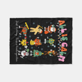 All Is Calm Kindergarten Teacher Christmas Teach M Fleece Deken (Voorkant (Horizontaal))